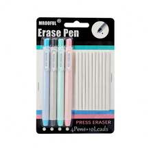 4PCS Eraser Pen Set With 10 Refill Eraser Cores, Press-Type Retractable Pencil Erasers, Refillable Correction Eraser Pens For Students, Artists, School, Office, Drawing, Sketching And Note Taking - Multicolor - View 14