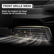 Model Y Juniper 2025+ Front Grille Mesh Insert, Split Lower Bumper Grille Protector, ABS Air Vent Mesh Guard, Exterior Car Modification Part For Stone Protection - Tesla Front Air Intake Grille Cover - View 6