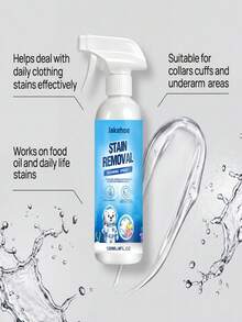 jakehoe Clothing Stain Remover Spray, Gentle Fabric Stain & Odor Eliminator, Powerful Laundry Cleaning Spray For Clothes, Long-Lasting Fresh Scent Liquid, Essential Cleaning Supplies Household Cleaning Products - Multicolor - View 3