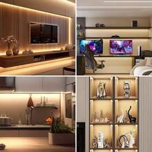 Dimmable COB LED Strip Light - 8mm Ultra-Thin Flexible Rubber Strip, 501 Button Switch, Warm White/Neutral White, 5 USB Ports, Suitable For TV Backlight, Bedroom, Kitchen Cabinet, Wardrobe High Brightness LED Lighting, Modern Lighting, High Quality LED Light - Multicolor - View 6