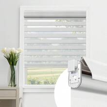 No Drill No Tools Cordless Zebra Blinds, Renter Friendly, Dual Layer Shades For Indoor Windows, Easy To Install Thermal Insulated Privacy Variant 1 - None - View 1