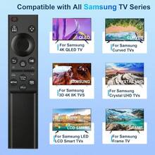 Universal TV Remote Control Replacement, Compatible With All Smart TV Remotes, Suitable For All Smart Curved Frame QLED LED LCD HDTV Series TVs - View 4