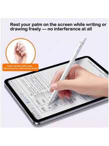 Lenovo BP23 Apple-Specific Stylus Pen Features Convenient USB-C Charging, Low-Latency Writing, Palm Rejection Technology, Digital Drawing, Professional Drafting, And Multi-Scenario Applications. - View 2