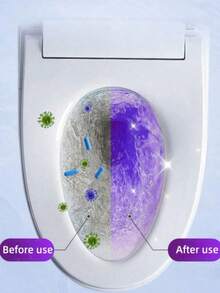 1/10/20pcs Powerful Toilet Cleaning Effervescent Tablets, Deodorizing And Urine Stain Removal, Alkaline Solvent, Rich Foam, Suitable For Toilet, Washing Machine, Cup Cleaning, Removing Odors And Dirt - Multicolor - View 3