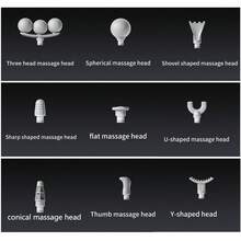 1pc Rechargeable 1200mAh*2 Multifunctional Handheld Massage Gun Detachable Extension Handle Design Interchangeable Massage Heads Quiet Portable Body Relax Massager Body Relax Tool For Gym Office Daily Use - View 8