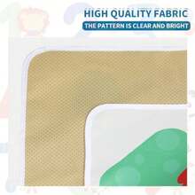 High Chair Splash Pad, 51" 51 Non-Slip Waterproof Multi-Purpose Splash Mat, Washable Splash Pad For High Chair Floor Protection Table Cloth Portable Early Education Picnic Play Mat 2 - Figure - View 6