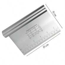 Espátula Em Inox Prática Raspador De Massa Com Cabo Tubular 15cm - 1 unidade - Visão 6