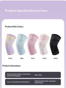Sports Compression Knee Pads Patella Sleeve For Running, Hiking, Badminton, Meniscus Knee Support - Multicolor - View 7