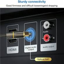 FYRVW 光纖音訊線 數位 Toslink 音訊線 SPDIF 線 1m 5m 10m 外徑 7.0 SPDIF 同軸線 適用於家庭劇院 擴大機 播放器 電腦 音響棒 - 查看 7