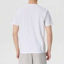 Skechers Men's Raglan Sleeve Small Logo Print Cooling Quick-Dry Crew Neck Sports Short Sleeve T-Shirt - White - View 2