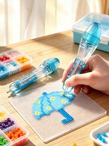 Perler 珠子筆 2.6mm 筆尖，附自動機構，適合 3D 像素珠子手工，人體工學握把設計，DIY 製作筆與創意手工的實用工具 - 多色 - 查看 3