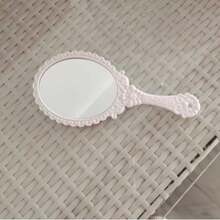 1pc Vintage Double-Sided Makeup Mirror Suitable For Daily Use - White - View 13