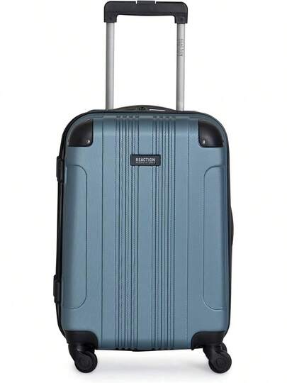 REACTION Out Of Bounds Lightweight Hardshell 4-Wheel Spinner Luggage, Granite Blue, 20-Inch Carry On 82IL