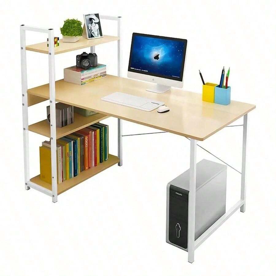 Desk And Chair Set - Beige - View 1