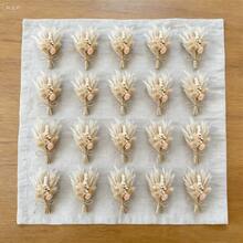 1/2/6/12/20件 人造花 波希米亞風小花束 迷你花瓶花藝裝飾 桌上裝飾 信箱禮物 - 棕色3 - 查看 6