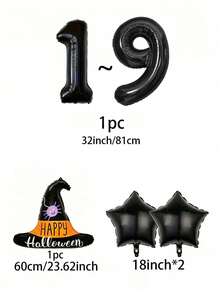 4pcs Black Wizard Hats With Star Pattern, Suitable For Halloween Party Decoration, Children's Birthday Party, Theme Party, Holiday Events And Party Decoration - View 9