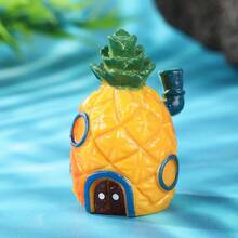3pcs Classic Underwater House Mini Figurines, Suitable For Fish Tank Landscape, Desktop Display, Birthday Cake Party Decoration - Happy Aquarium - View 4