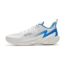 Anta Heat Wave 4 Non-Slip Wear-Resistant Cushioning Professional Basketball Shoes Men's Low-Top Athletic Shoes - White/Blue-1 - View 6