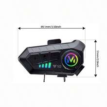 Y10 Bluetooth Motorcycle Helmet Headset Wireless Audio Player IP66 Waterproof 400mAh Long Standby - Y10-hard-1 - View 2