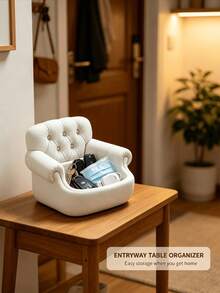 Sofa-Shaped Storage Box (3D Printed), Healing-Style Storage Gadget With Both Aesthetics And Practicality! Replicating Classic Sofa Design, High-End Feel, Instantly Transforms Entryway And Desktop Into Exquisite Corners. Large Capacity Easily Stores Keys, Earphones And Other Small Items, Say Goodbye To Clutter And Searching Hassle. Sturdy And Durable Without Deformation, Serves As Both Storage Box And Desktop Decor, - Multicolor - View 2