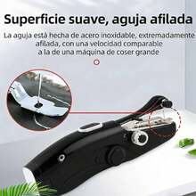 Máquina De Coser Portátil, Máquina De Coser Eléctrica Multifuncional, Mini Máquina De Coser De Mano Eléctrica De Doble Aguja, Para Reparaciones Rápidas Y Costura DIY, Apta Para Uso Doméstico Y Viajes - Blanco - Ver 8