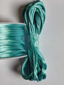 Silk Thread Satin Cord 2mm - 5 Meters Various Colors - 綠松石藍 - 查看 1