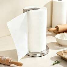 Stainless Steel Kitchen Paper Towel Holder With Weighted Base - Heavy-Duty Countertop Organizer, Space-Saving Design, Suitable For Paper Towels, Toilet Paper, And Kitchen Paper Towel Holders. A Modern Kitchen Essential. - Multicolor - View 7