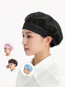 3pcs/1pc Topi Koki Pria/Wanita, Topi Koki Masak yang Dapat Diatur, Penutup Rambut Kering Kamar Mandi, Topi Koki Masak Dapur yang Dapat Digunakan Kembali - Dapat Digunakan Kembali & Dapat Dicuci - MultiWarna - View 4