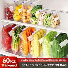 60pcs/50Pcs/45Pcs/25Pcs/15Pcs Assorted Sizes Ziplock Food Storage Bags In Dispenser Box, Leakproof Reusable Seal Bags With Cute Cartoon Prints, Easy-Tear Clear Plastic Food Bags For Snacks Fruits Vegetables Meal Prep Travel Organization - Yellow - View 9