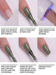 Conjunto de Gel para Unhas Visuatia com 3 Peças Multicolorido, 3 Combinações de Cores Populares, Design de Arte de Unhas com Cura Dual LED/UV, Gel para Unhas Removível, Efeito de Cor Rica e Brilhante, Adequado para Uso Diário e Feriados, Presente DIY para Mulheres em Casa - Multicolorido - Visão 9