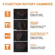 Rotomartillo Sin Escobillas Taladro Sds-plus Teeno-zs402 - Naranja - Ver 4