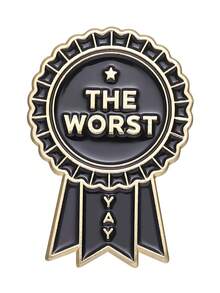 Funny Award Ribbon Enamel Brooch Set, Ironic Quote Prize Badge Pins For Backpack, Bag & Jacket Decor - Multicolor - View 9