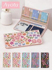 Ayotu 2D Embroidered Plant Pattern Car Registration & Insurance Holder - Vehicle Glove Box Organizer, Car And Truck Accessory Box, Suitable For Storing Important Documents, Driver's License, Passport, Cards, Car Parts And Other Accessories - Multicolor - View 8