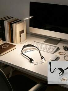 Neck-Hanging/Wearable Light, Equipped With 360-Degree Rotatable LED Reading Light And Three Adjustable Brightness Levels. Suitable For Bedside Table, Office And Home Environment. Can Be Used As Bedside Lamp Or Desk Lamp; Modern Design; Made Of Durable Material - A - 查看 2