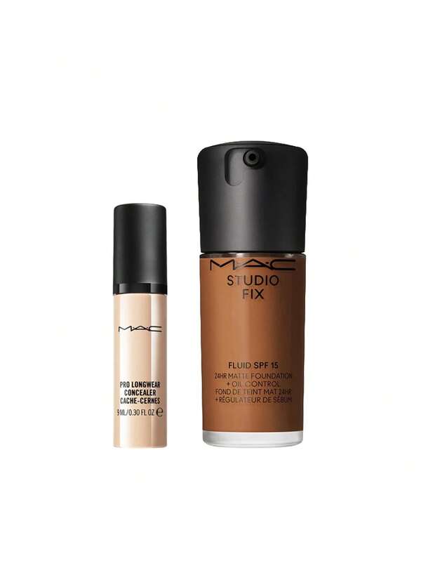 MAC [حزمة] خافي عيوب طويل الأمد برو NC45 9 مل + كريم أساس سائل ستوديو فيكس SPF 15 NC58 30 مل