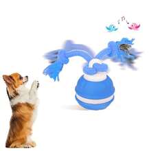 Mainan Bola Elektrik Pintar untuk Anjing, Bola Bergulir dengan Sensor Gerak dan Ekor Tali yang Tahan Lama, Mainan Interaktif untuk Anak Anjing, Berbagai Mode Permainan, Mainan Hewan Peliharaan yang Dapat Diisi Ulang USB, Cocok untuk Hiburan Dalam Ruangan Anjing Kecil dan Sedang - MultiWarna - View 9