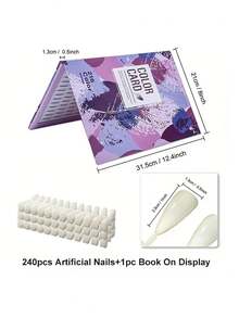 Large Capacity Nail Color Chart Book, Flip-Style Nail Display Album, Gel Nail Polish Sample Storage Album, Professional Use For Nail Salons - Multicolor - View 4