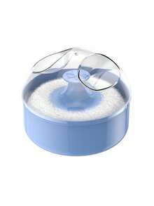 1 Peça Puff de Pó Recarregável Tamanho de Viagem para Rosto e Corpo - Puff de Pó Macio e Fofo de Algodão, Suporte de Armazenamento de Pó Solto, Ferramenta de Maquiagem para Banheiro (Rosa, Azul) - esponja de pó - Visão 8