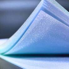 50/200 Sheets Glitter Gradient Sticky Notes, Strong Adhesive, No Curling, Back-To-School Memo Pad, Student Notebook, Office Memo, Planner Decoration, Sparkling Starry Sky Glitter Texture, Freely Cut And Shape, Planner DIY Creative Matching - A - View 4