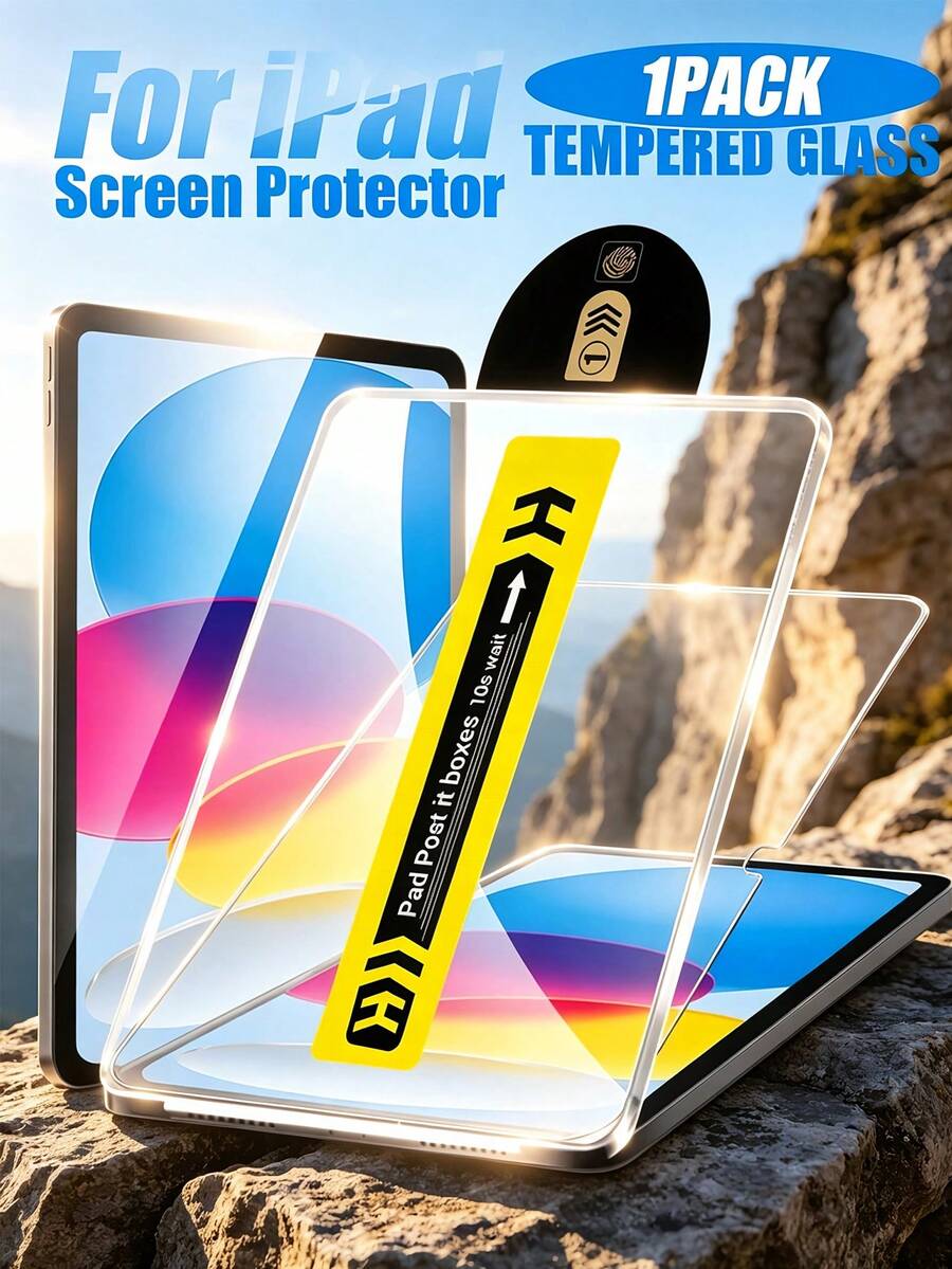 Gorilla Hero 1pc, High Hardness Upgraded Tempered Glass Screen Protector, Compatible With Tablet Series, High Definition High Transparency Optical Grade Design, Fully Restore Original Screen Clarity, Bright And Soft Display, Compatible With IPad Pro 13(M4)2024(13-Inch)/ Air 13-Inch(2024/2025/2026)/ 11 2025(11-Inch)/ Air 11-Inch(2024/2025/S026)/ Mini4/5/6/7/ Pro 11 2018(11-Inch) And Other Series