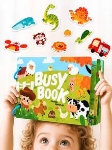 Early Childhood Education Cognitive Learning Busy Book, No Cutting Or Tearing Required, STEM Educational Toy - BQ Quiet Book - View 3