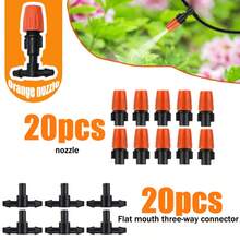 Kit de riego por goteo automático para jardín - 4/7 mm, equipado con boquilla de niebla de latón, adecuado para césped, plantas en maceta y invernadero, sistema de riego por goteo automático para césped, plantas en maceta e invernadero - Kit de riego - Ver 14