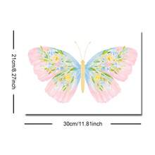 1/2pcs Framed/Unframed Blue & Pink Fantasy Butterfly Vintage Canvas Poster, Abstract Butterfly Wings Academic Style Wall Art Decor, Aesthetic Decoration For Girls Room, Nursery, Dorm, Children's Room, Bedroom, Modern Home Decor - Poster - View 16