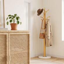 Super life This All-In-One Minimalist Drop-Down Coat Rack Features A Modern, Simple Design And Comes With Thickened Hooks. Suitable For Decoration, Holiday Decor, Room Decor, Home Decor, And Bedroom Decor. - Multicolor - View 2