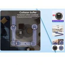 USB Rechargeable Smart Robot Vacuum Cleaner, Home Cleaning Robot, Sweeping, Mopping, Vacuuming All-In-One - Multicolor - View 6