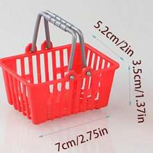 1 Set Mini Metal Shopping Cart With Handle Basket, Iron Metal Storage Display Ornament, Desktop Clutter Organizer Tool, Desktop Office Decor Ornament, Home Store Display Decoration, Creative Desktop Storage Small Item, Home Office Desktop Decor Display Tool - A - View 13