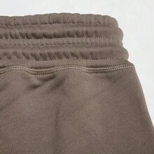 Adidas Women's Summer Fashion Minimalist Comfortable Loose Straight Leg Casual Sports Shorts IS1219 - Earthy Brown-grey - View 4