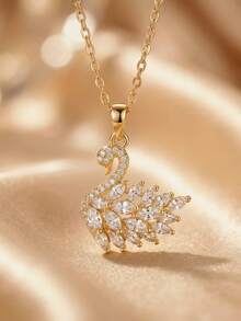 1pc Minimalist Versatile Fashionable Niche Design Luxury Collarbone Necklace Jewelry, Suitable For Women As Gift And Daily Wear - Necklace - View 1