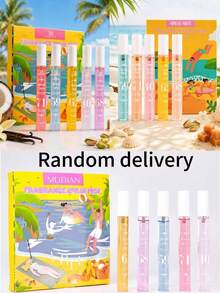 1/5 pièces Coffret cadeau de sprays parfumés brésiliens, édition limitée portable à plusieurs couches, spray de plaisir ultime, avec des huiles essentielles naturelles, fraîches et enchanteresses qui dégagent des notes de noix de coco, florales, fruitées et d'agrumes - Multi-parfums - Voir 8