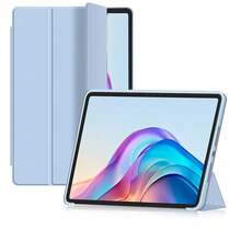 3-Fold Tablet Protective Case A16, Compatible With IPad 11th Gen Tablet Protective Case, Matte TPU Soft Shell Anti-Drop/Anti-Fall/Minimalist/Casual Hot-Selling Foldable Tablet Protective Case, Compatible With IPad 8th Gen 10.2", 9th Gen 10.2", 10th Gen Tablet Protective Case, Pad 2 11"/Pad SE 11" 2023 Tablet Protective Case - Baby Blue - View 2